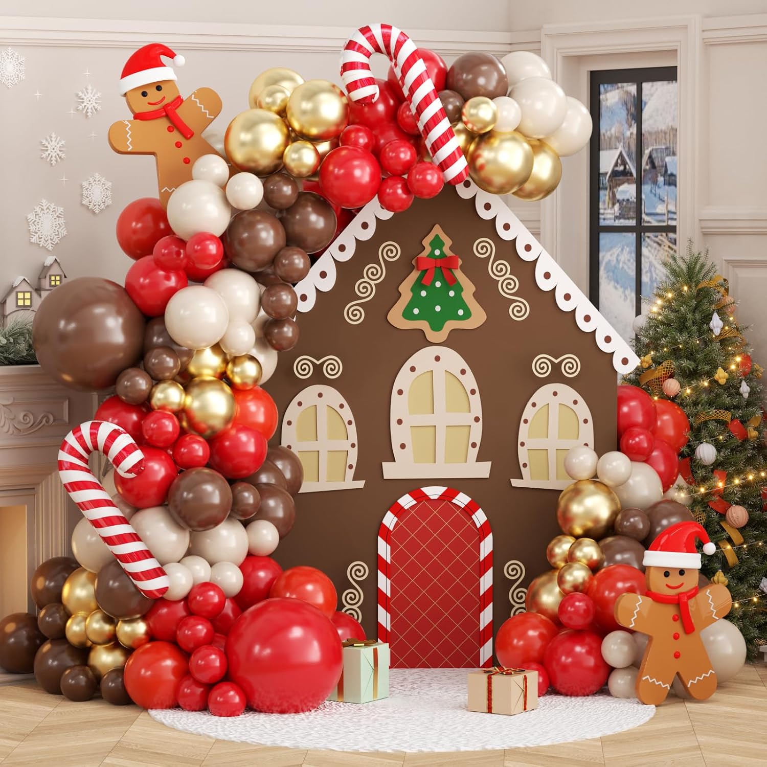 Balloon Arch Kit - Kerstrendier Ballonboog Garland Kit met 136