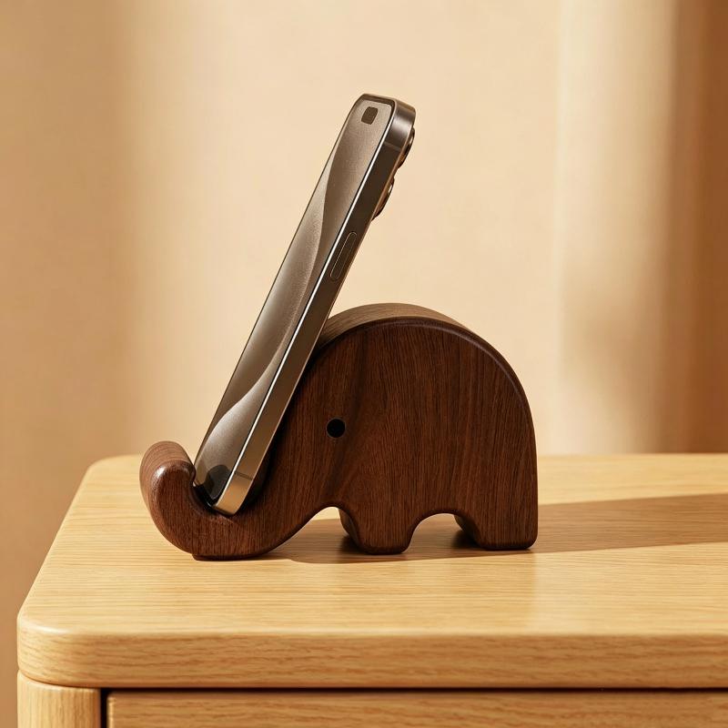 Event Support - Eenvoudige creatieve telefoonstandaard van massief hout,