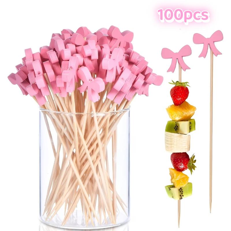 Centerpiece Stick - (BF06) 100 stuks houten cocktailprikkers met