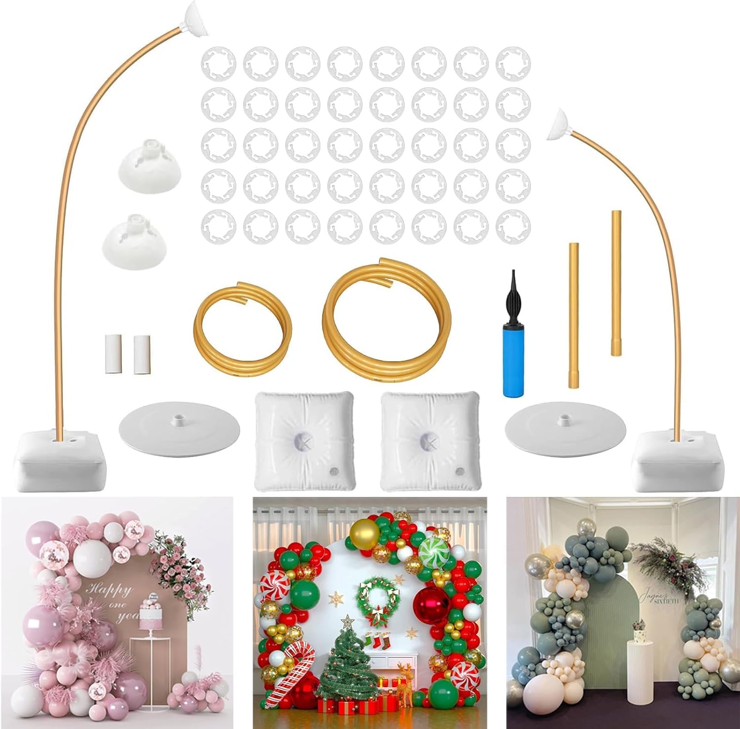 Balloon Arch Kit - Ballonboogset 8,2ft & 4,9ft, gratis buigbare