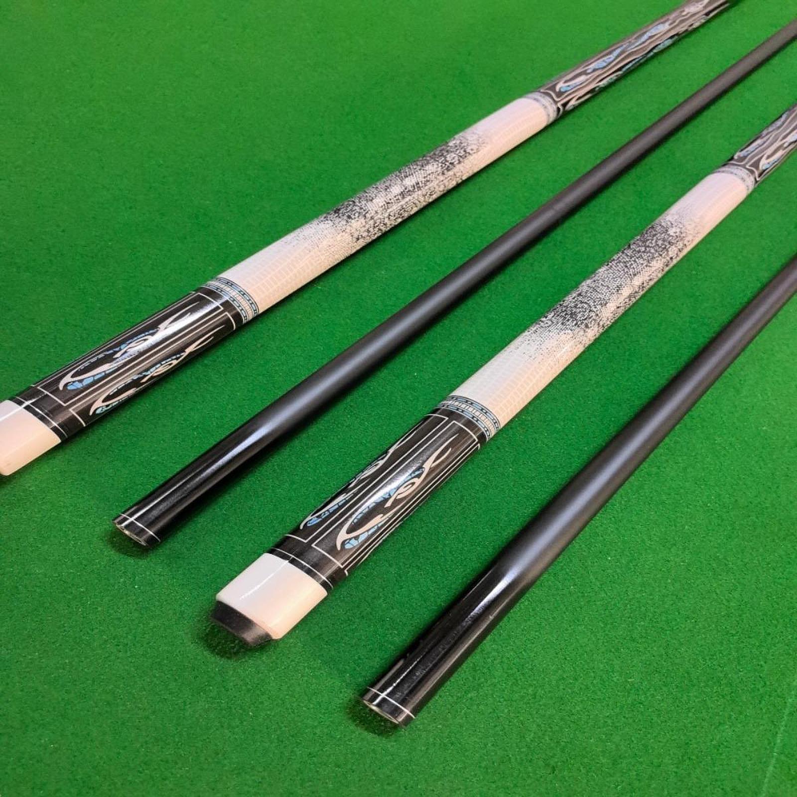 Centerpiece Stick - Professionele poolkeu van carbon fiber, tweedelig,