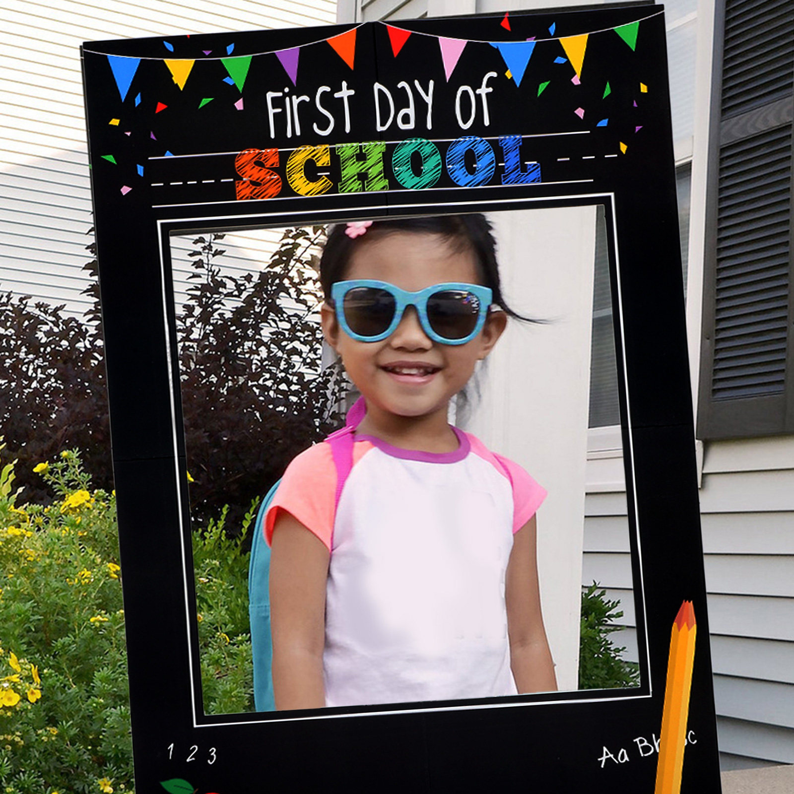 Photo Booth Frame - Fotorekwisieten papieren frame heldere kleuren dag