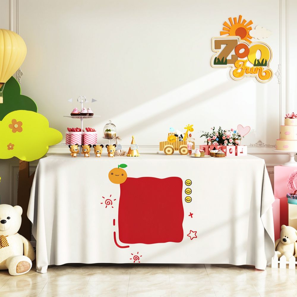 Dessert Table Backdrop - Feestelijk tafelkleed, decoratie voor verjaardagsfeestjes, tafelkleed