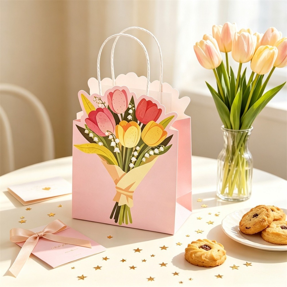 3/10 stuks handtasjes met tulp - Party Favor Bag recensie en prijs