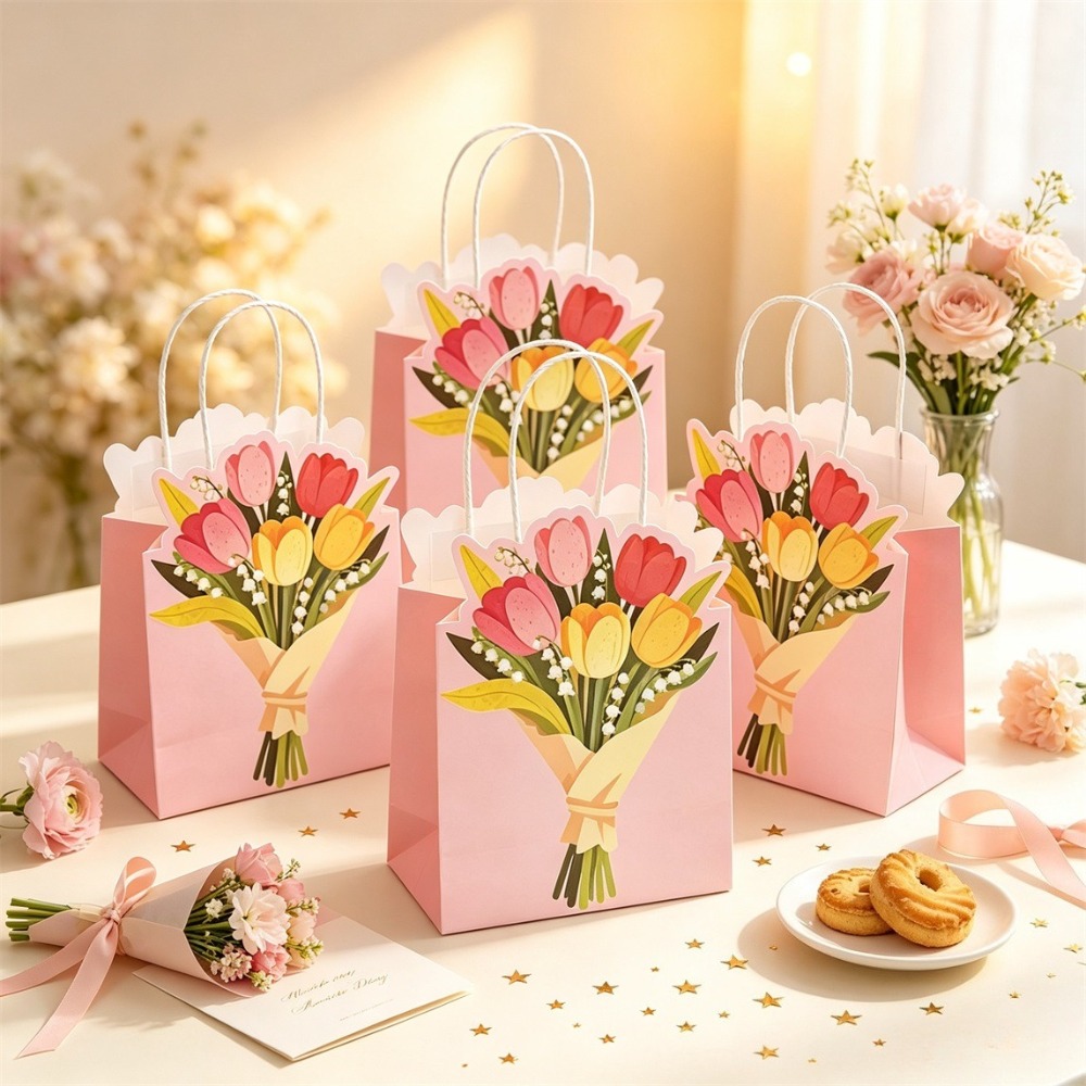 3/10 stuks handtasjes met tulp - Party Favor Bag recensie en prijs