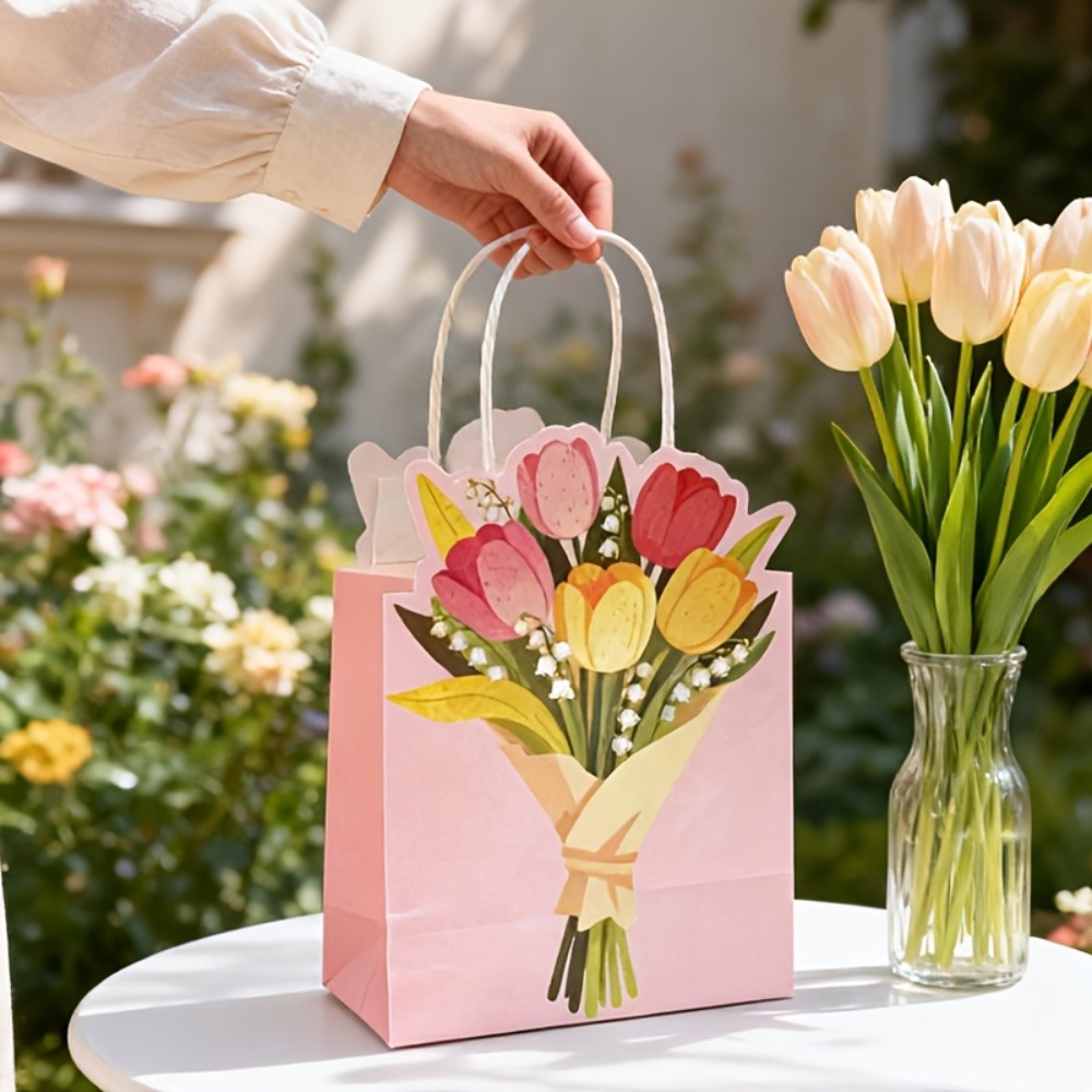 3/10 stuks handtasjes met tulp - Party Favor Bag recensie en prijs