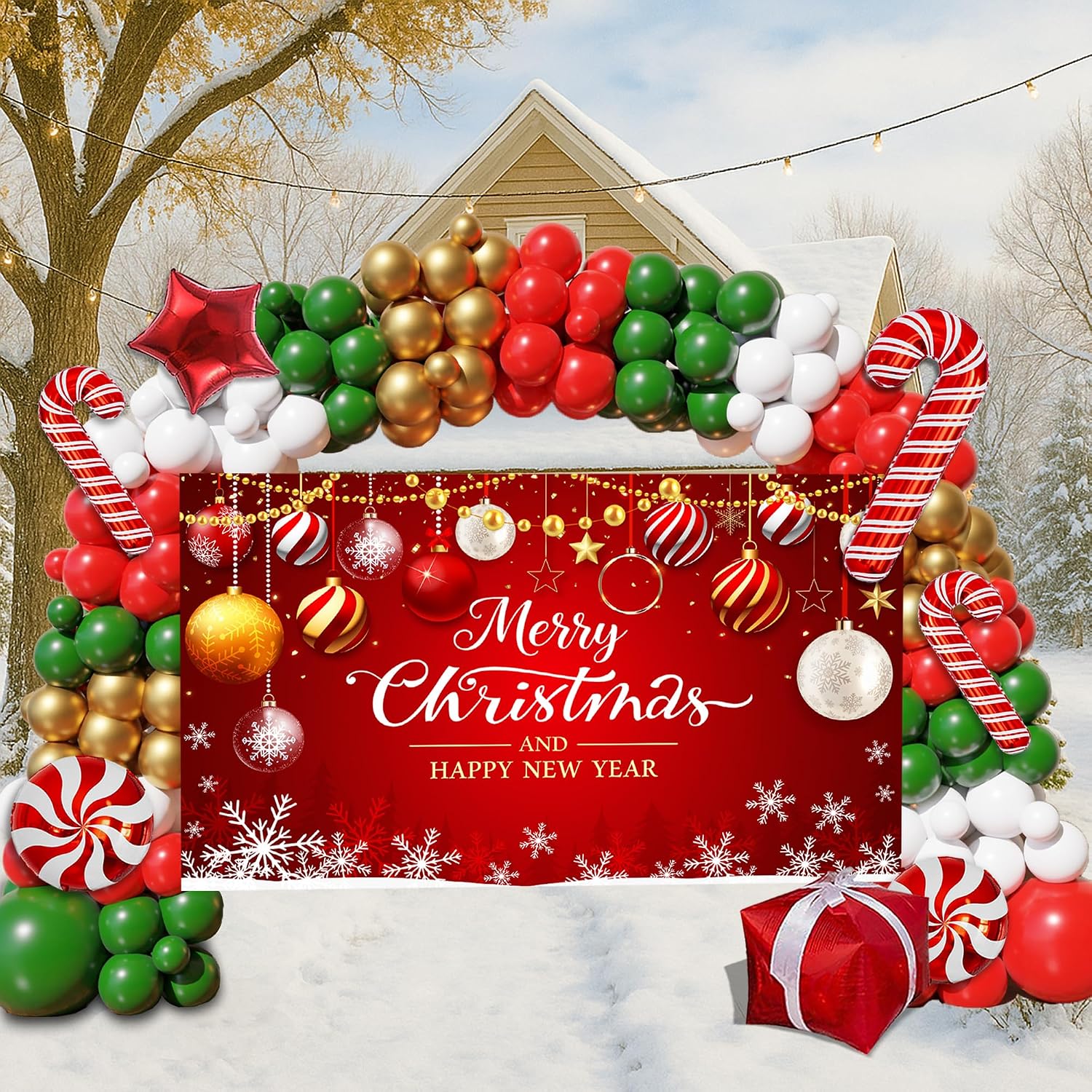 Kerstballonboogset, 163-delige - Balloon Arch Kit recensie en prijs