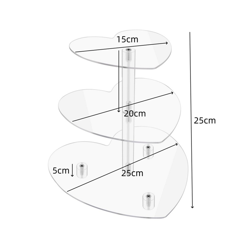 3-laags cupcake-standaard met  - Cupcake Stand Tier recensie en prijs