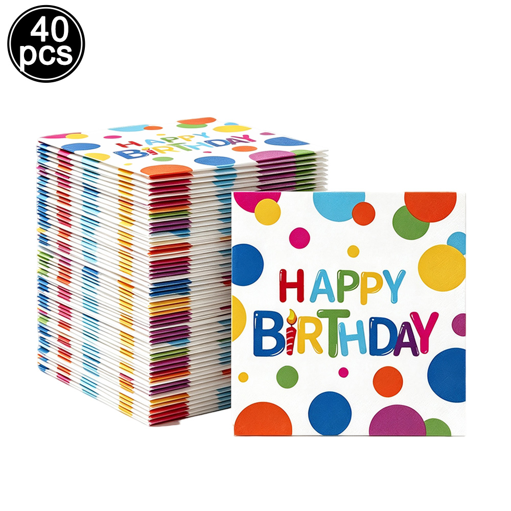 Kleurrijk Polka Dot Happy Birt - Paper Straw Color recensie en prijs