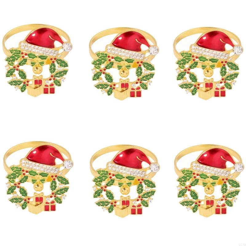 Kerst servetringen, metalen se - Napkin Folding Set recensie en prijs