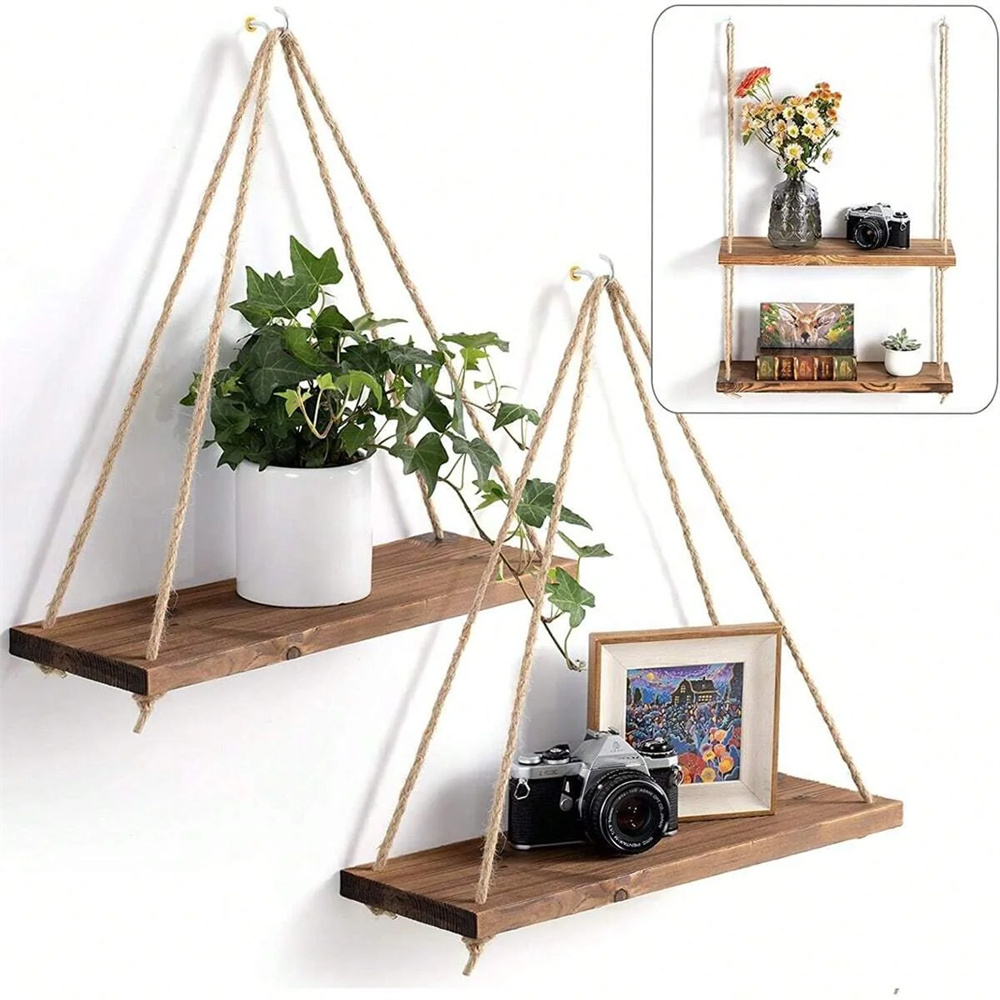 1Set Houten Hangende Planken S - Flower Wall Panel recensie en prijs