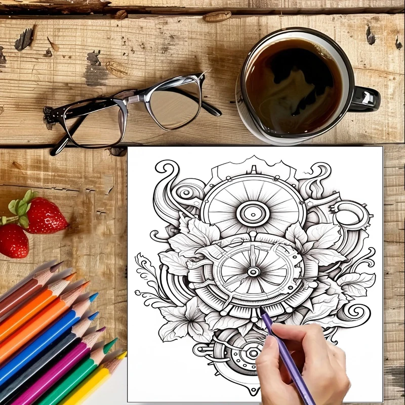 Kleurboek Steampunk Bloemen vo - Supply Event recensie en prijs