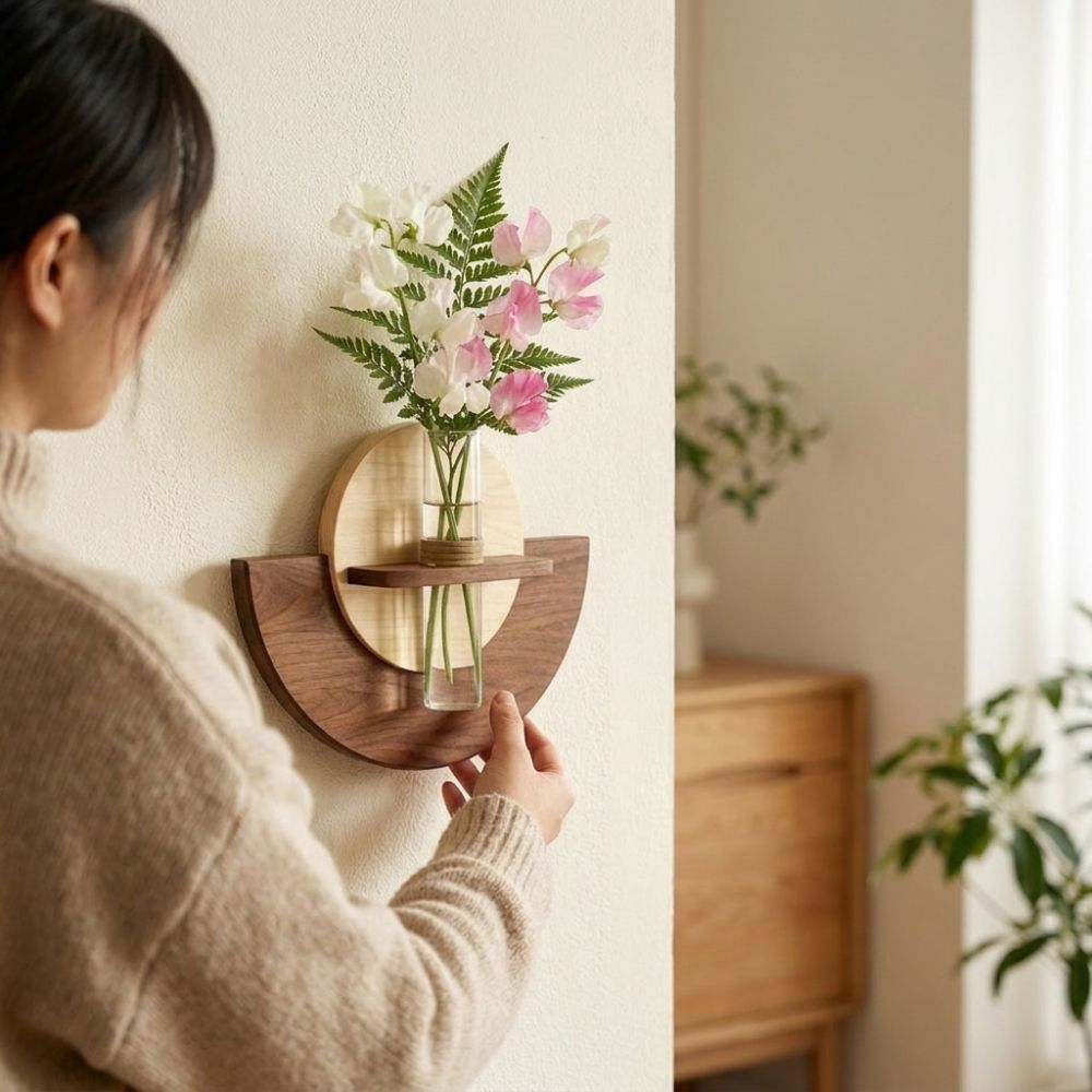 Ovale houten wandmontage bloem - Flower Wall Panel recensie en prijs