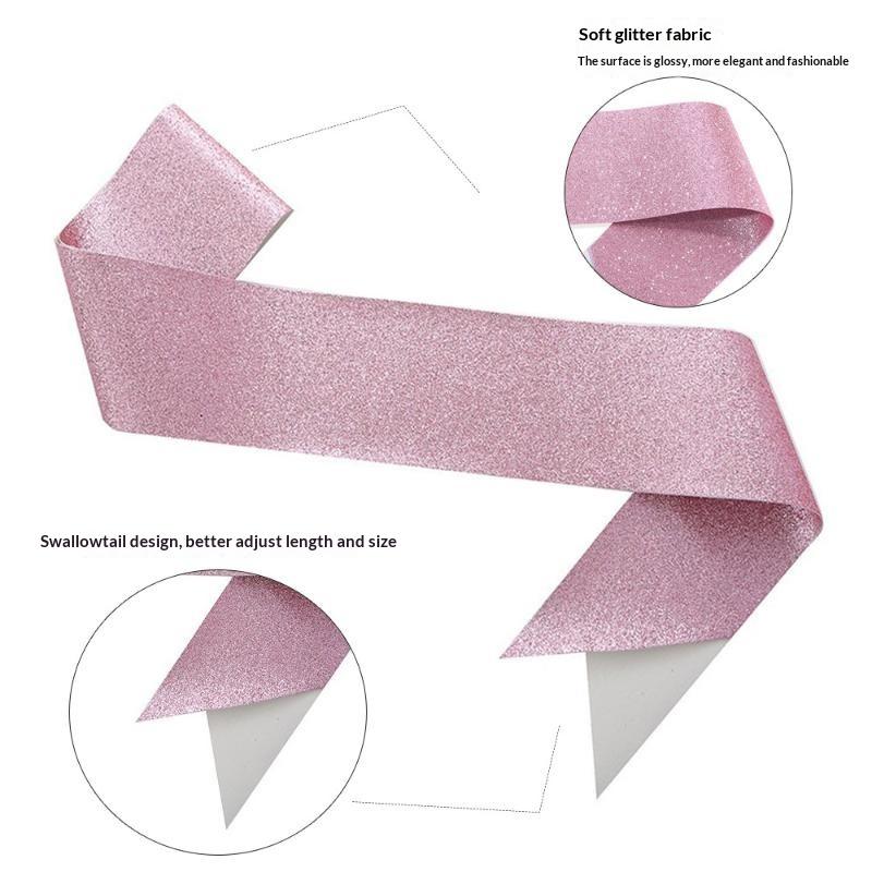 Glitter satijnen sjerp DIY Maa - Birthday Sash Glitter recensie en prijs